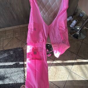 Bright Pink Rave Chaps